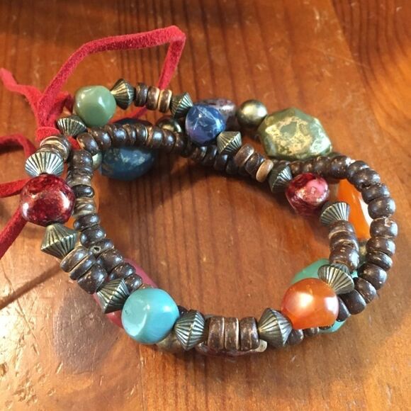 Bundle Sale 3 for $15 | Beaded Stretch Bracelet Set of 3 - Picture 6 of 8